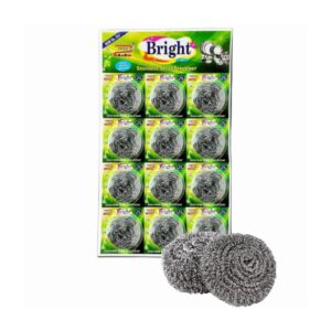 SCRU016 - STEEL SCRUBBER SHEET (12 NOS)