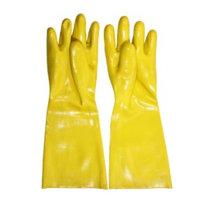 GLO102 - CHEMICAL GLOVES YELLOW 18 INCH