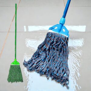 MOP058 - WET MOP WITH WODDEN STICK