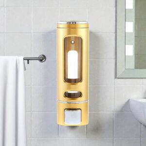 DIS111 - SOAP DISPENER ROUND GOLD