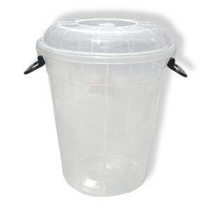 BUM117 - TRANSPARENT BUCKET 25 LTR WITH LID