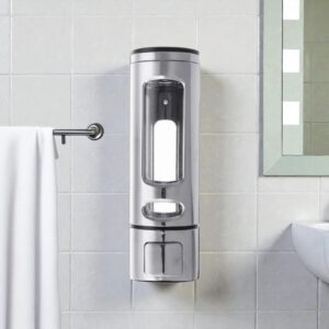 DIS110 - SOAP DISPENER ROUND SILVER